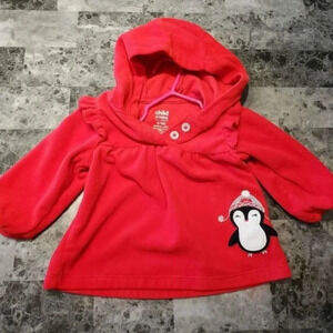 6-9m Fleece Penguin Christmas Sweater